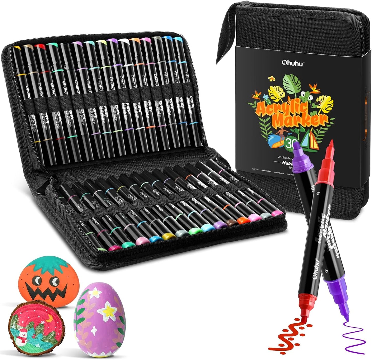 Marqueurs Acrylique OHUHU 30 Couleurs